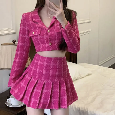 ビビットピンクセットアップ