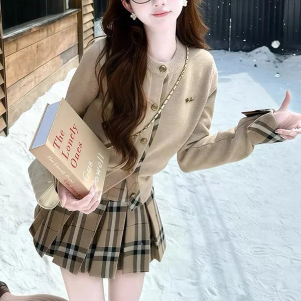 タータンチェックセットアップ