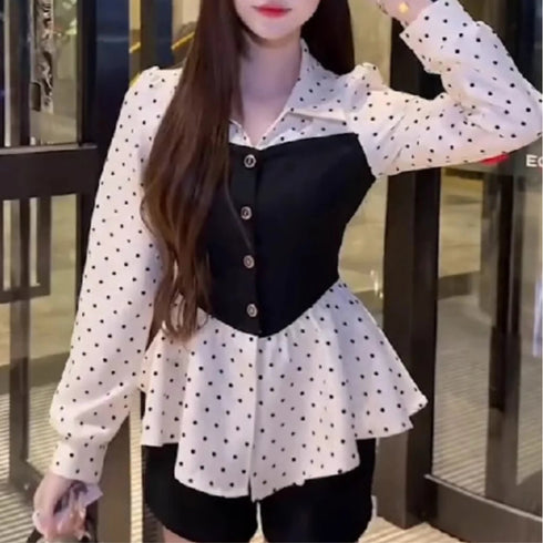 ドッキングドットシャツ