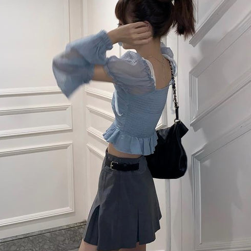 アームウォーマーシフォントップス