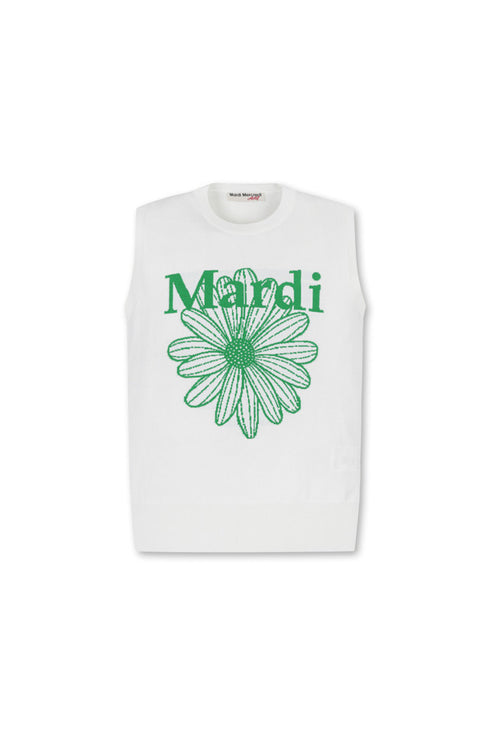 Mardi Mercredi Actif MARDI FLOWER SLEEVELESS KNIT TOP