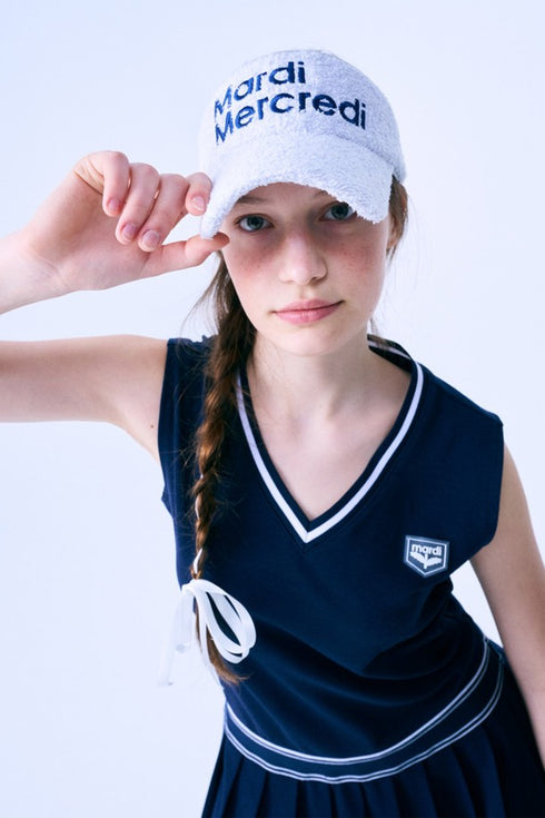 Mardi Mercredi Actif TERRY SUN VISOR_HEATHER NAVY