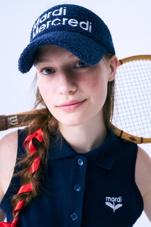 Mardi Mercredi Actif TERRY SUN VISOR_NAVY IVORY