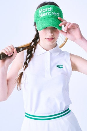 Mardi Mercredi Actif TERRY SUN VISOR_GREEN IVORY