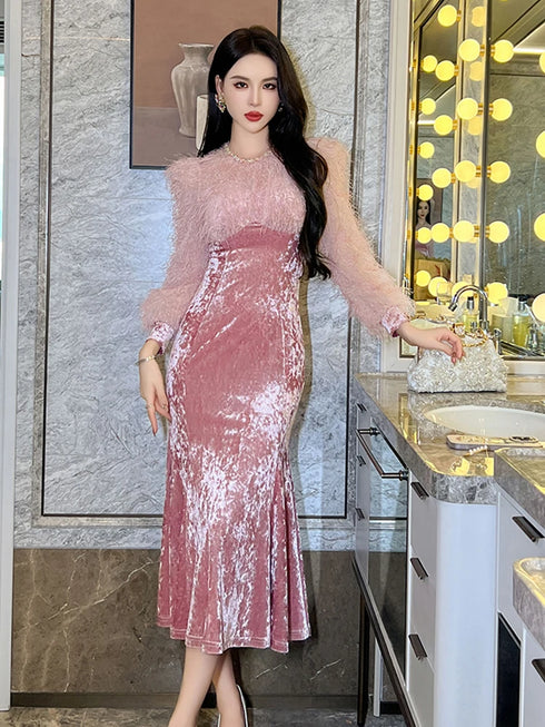 艶ドッキングパーティードレス