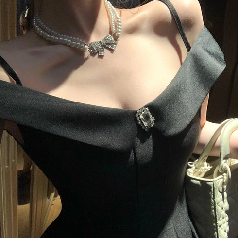 オフショルデザインアイドルワンピース