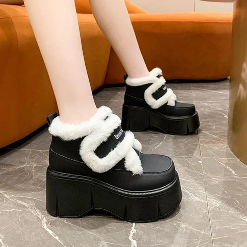 もこもこショートブーツ