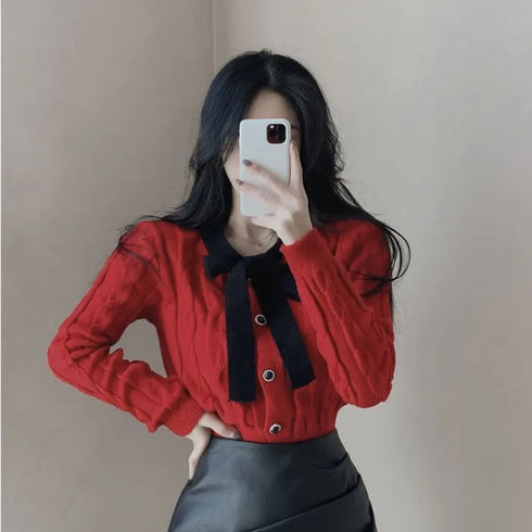 リボンケーブルニット