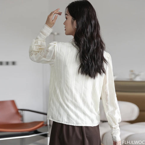 フリルフェミニントップス