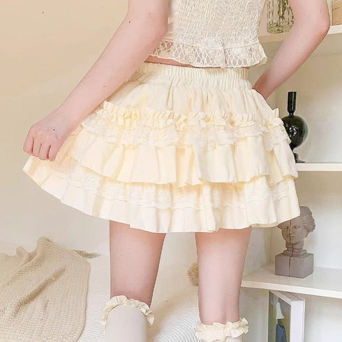 ホイップフリルミニスカート