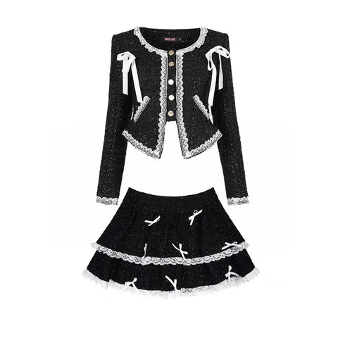 ミニリボンガーリードールセットアップ