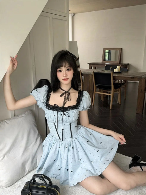 ミニリボンコルセットワンピ