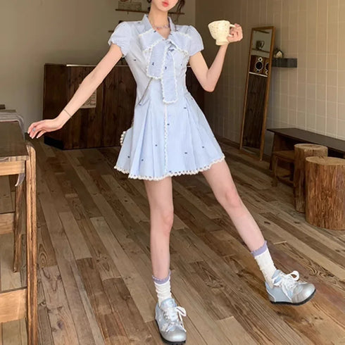 リボン制服ワンピース