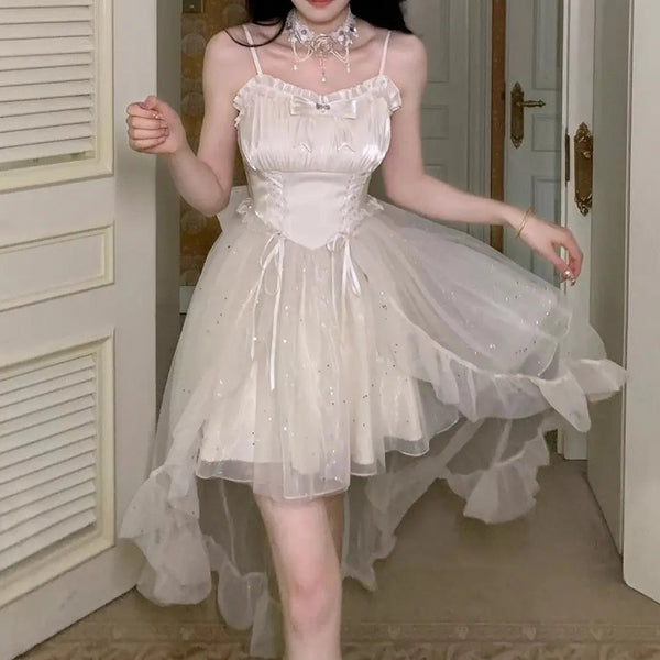 キラキラホワイトパーティーワンピ