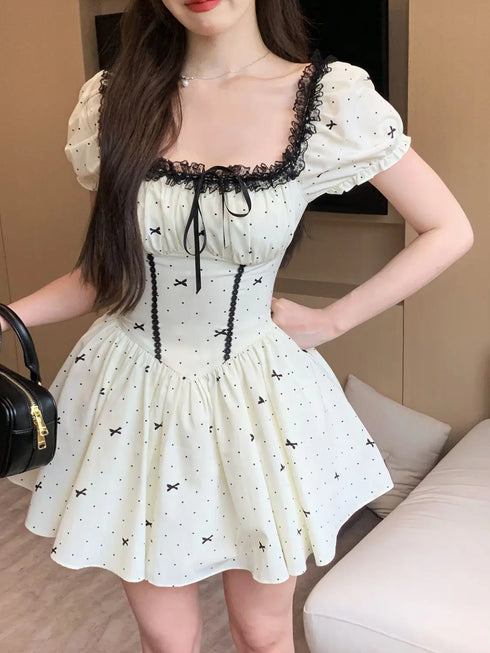 ミニリボンコルセットワンピ