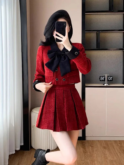 BIGリボンバイカラーセットアップ