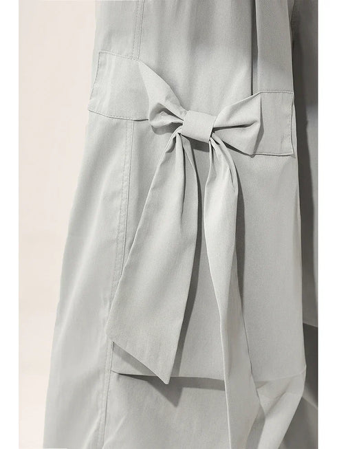 リボングレーパンツ