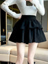 2段フリルガーリーミニスカート