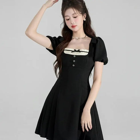 クラシカルレイヤード風ワンピース