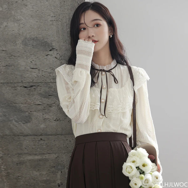 フリルフェミニントップス