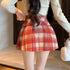 チェック切り替えミニスカート