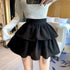 2段フリルガーリーミニスカート