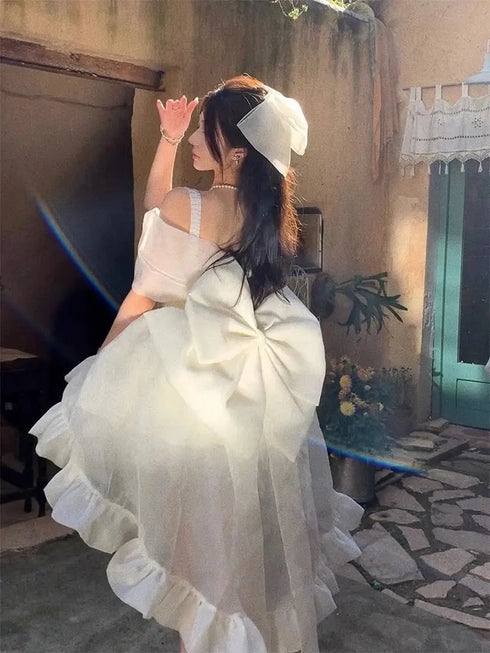 ホワイトクラゲワンピース