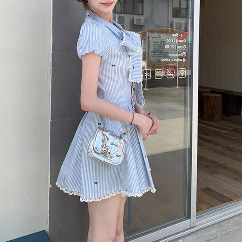 リボン制服ワンピース