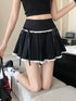 ポイントリボンレースプリーツスカート