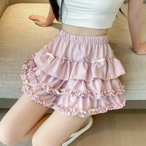 プチリボンフリルミニスカート