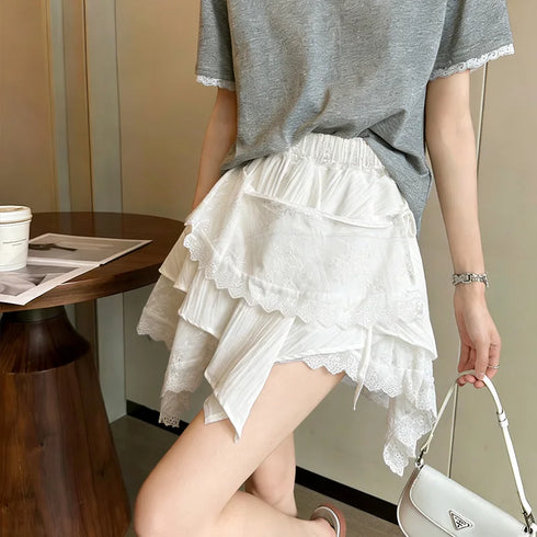 レイヤードミニスカート