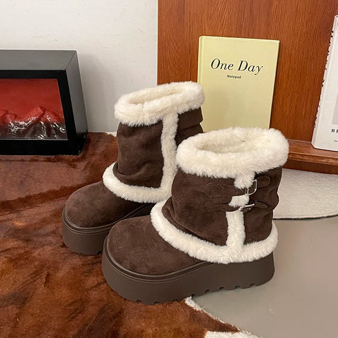 ムートンショートブーツ