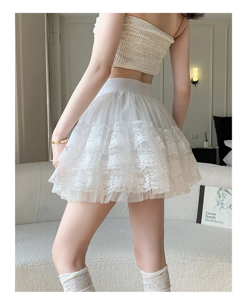 ふりふりレースミニスカート