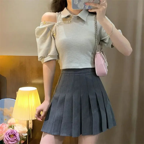 2wayシャツトップス