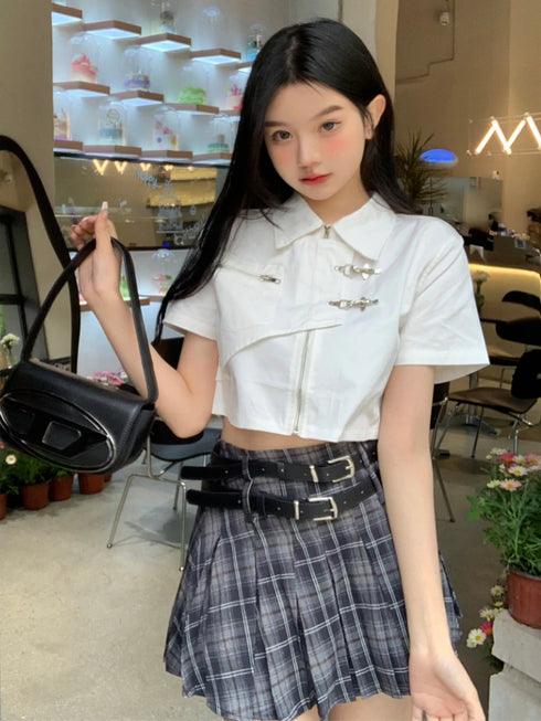 デザインホワイトシャツ