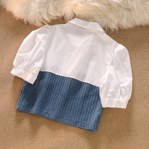 ドッキングデザインシャツ