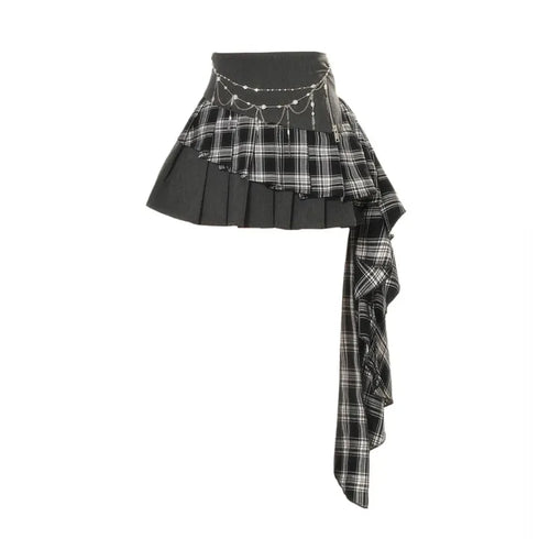 サイドフリルプリーツスカート