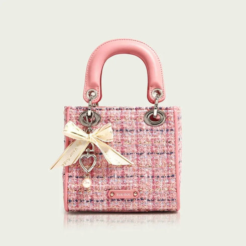 パステルツイードスクエアバッグ