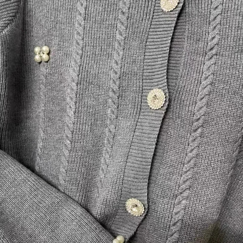 ビジューセーターカーディガン