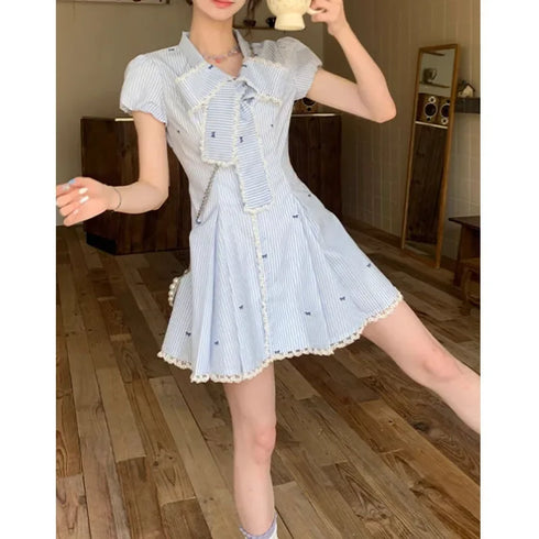 リボン制服ワンピース