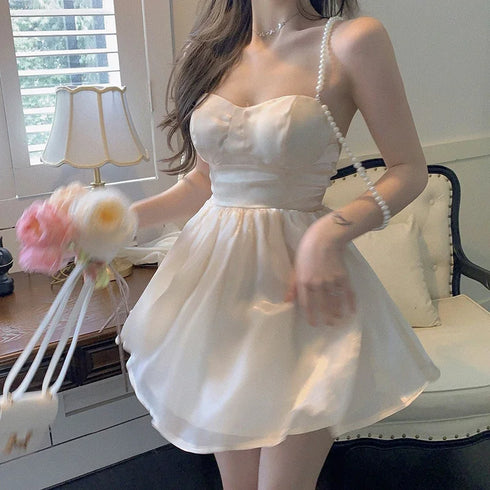 パールストラップワンピース