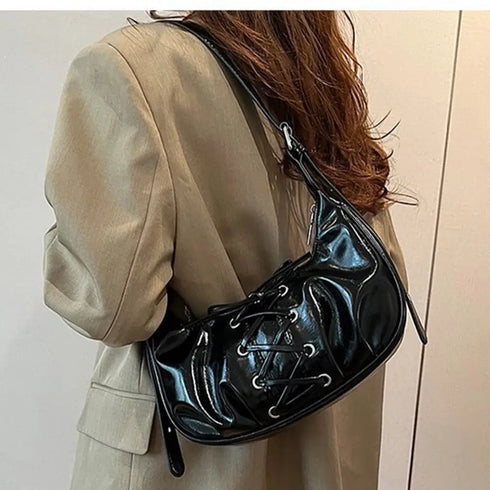 編み上げリボンバッグ