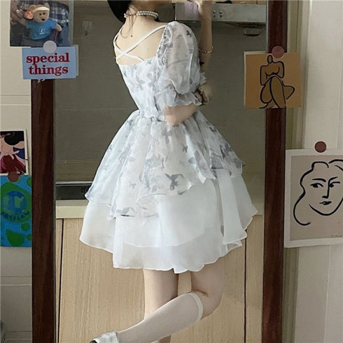 フェアリーグレーシフォンワンピース