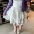 たっぷりレーススカート
