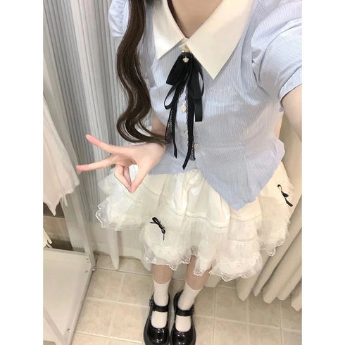 ブラックリボンアクセントセットアップ