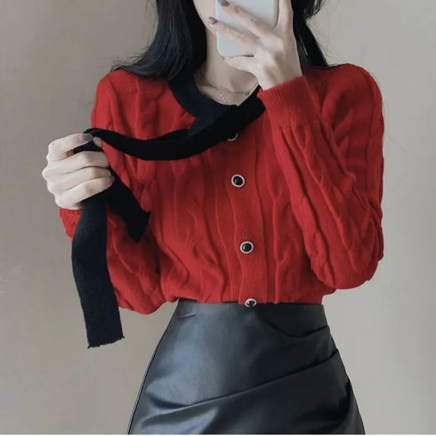 リボンケーブルニット