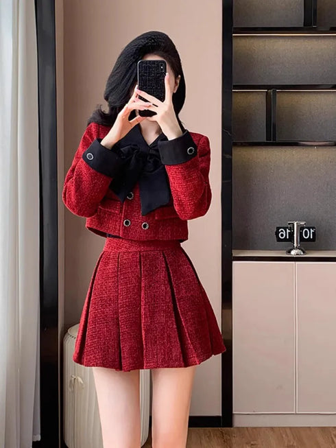 BIGリボンバイカラーセットアップ