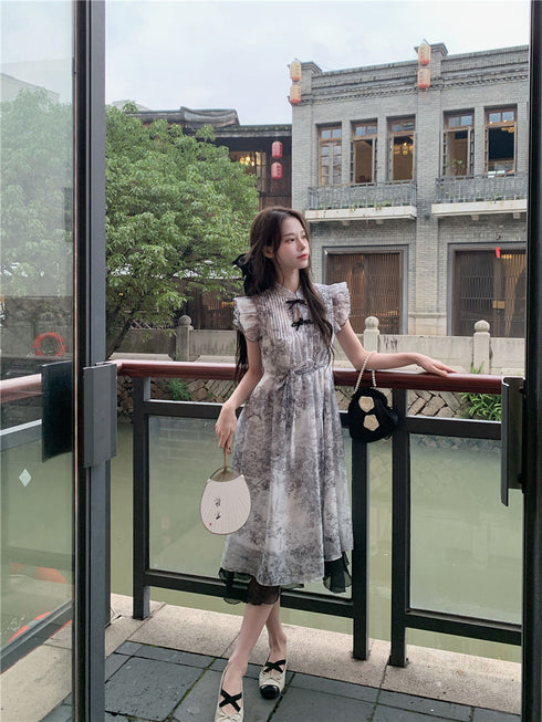 トワルドジュイチャイナデザインワンピ