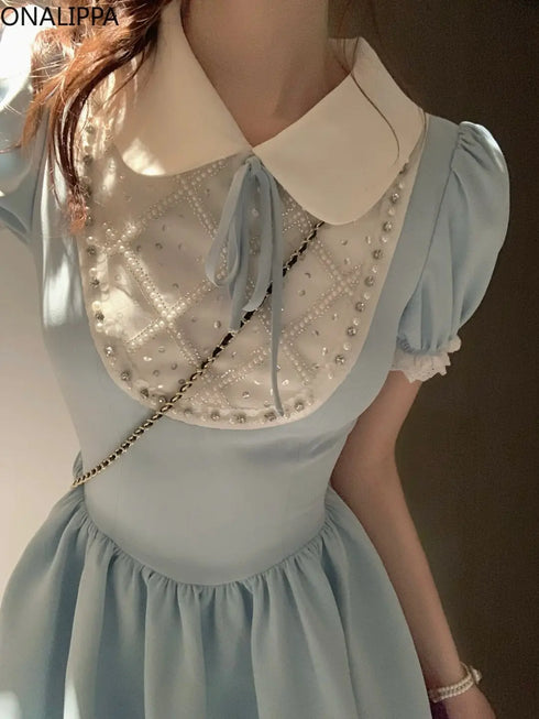 スカイブループリンセスワンピ