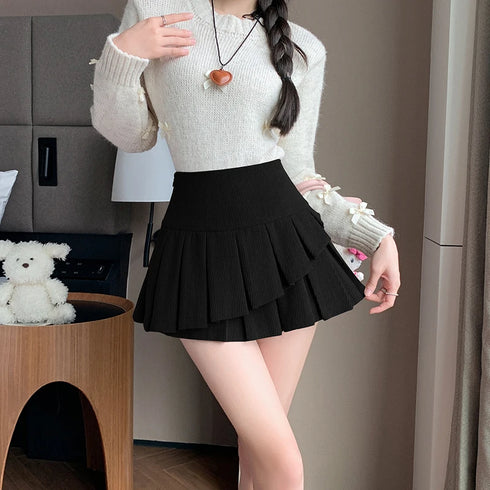 コーデュロイプリーツスカート